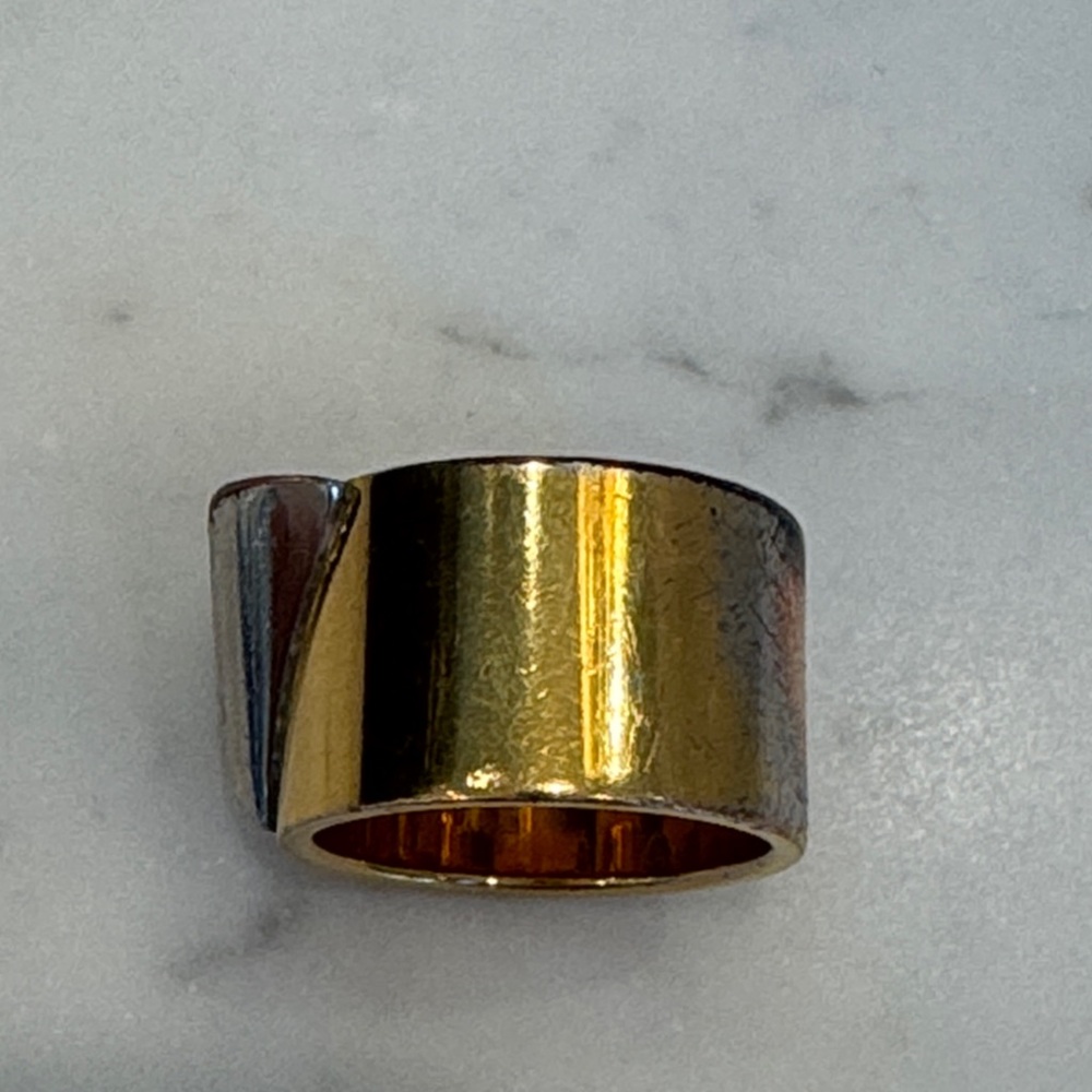 Vintage Authentic Louis Vuitton Gold Ring Size Made in Italy - Picture 10 of 11